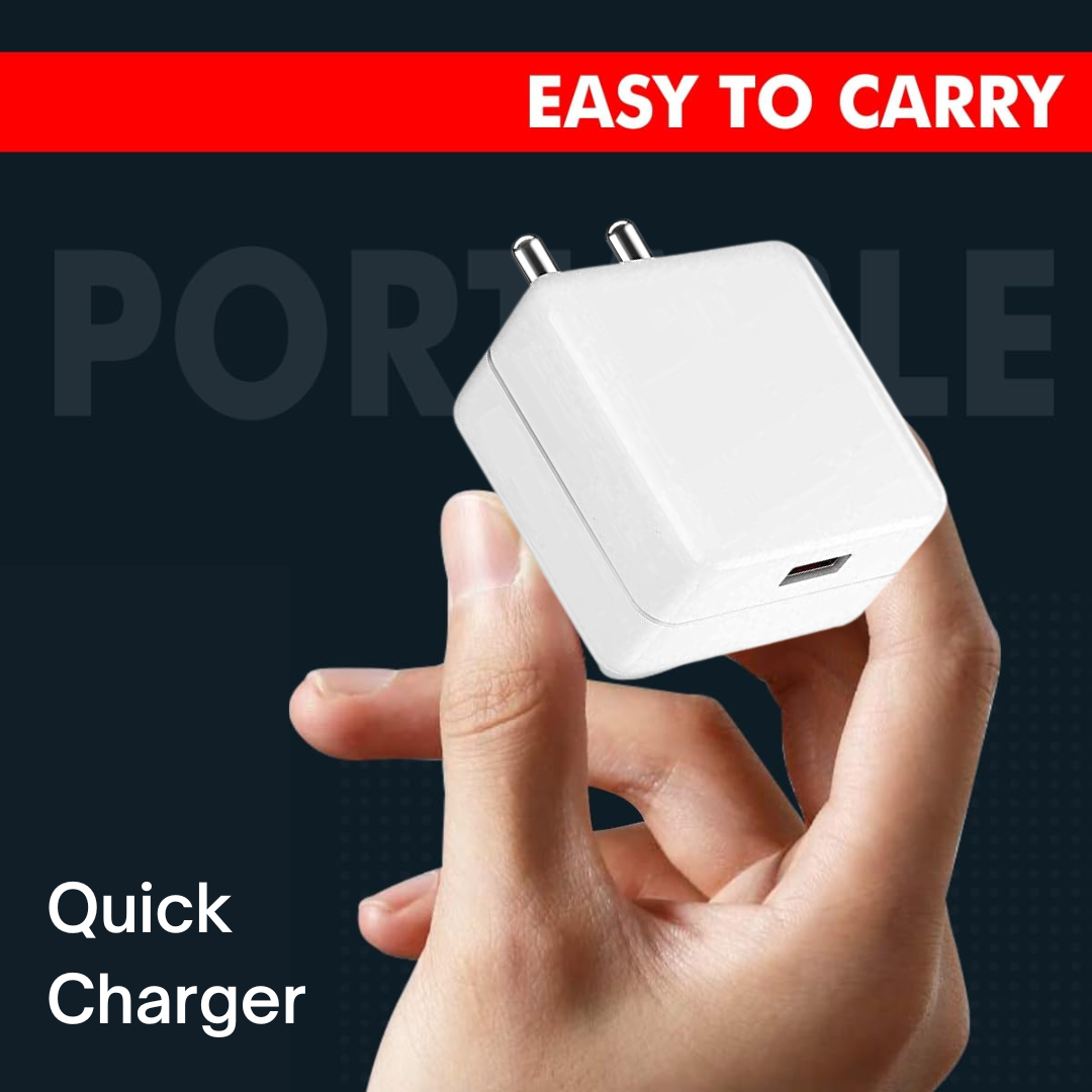Champion 20W Charging Wall Adapter | High-Speed Charger for iPhone, Android & USB-C Devices (White)