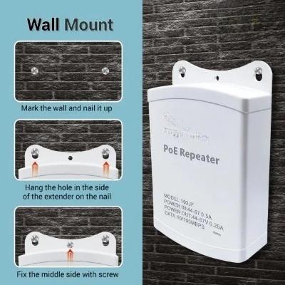 POE Extender POE Repeater| POE+ Extender with 100Mbps, Up to 30W, IEEE802.3af/at (Outdoor)-Dual