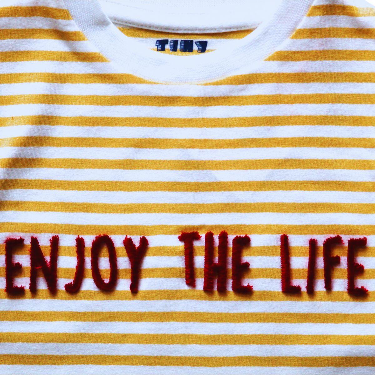 Elegant Kids Plumage Shop Comfortable Boys Yellow Cotton T-Shirt with Trendy Word Print - Full S
