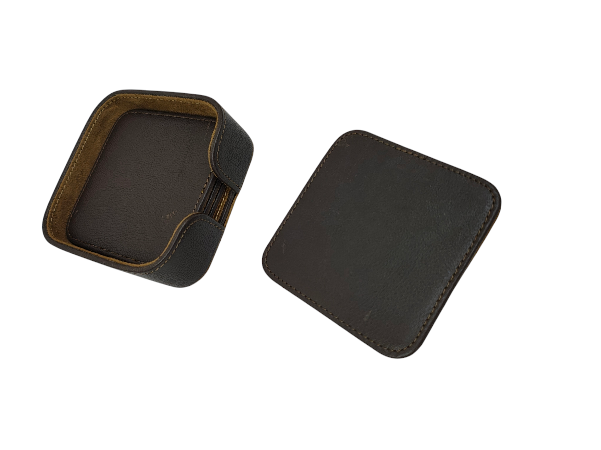 Tea Coasters with Square Stand