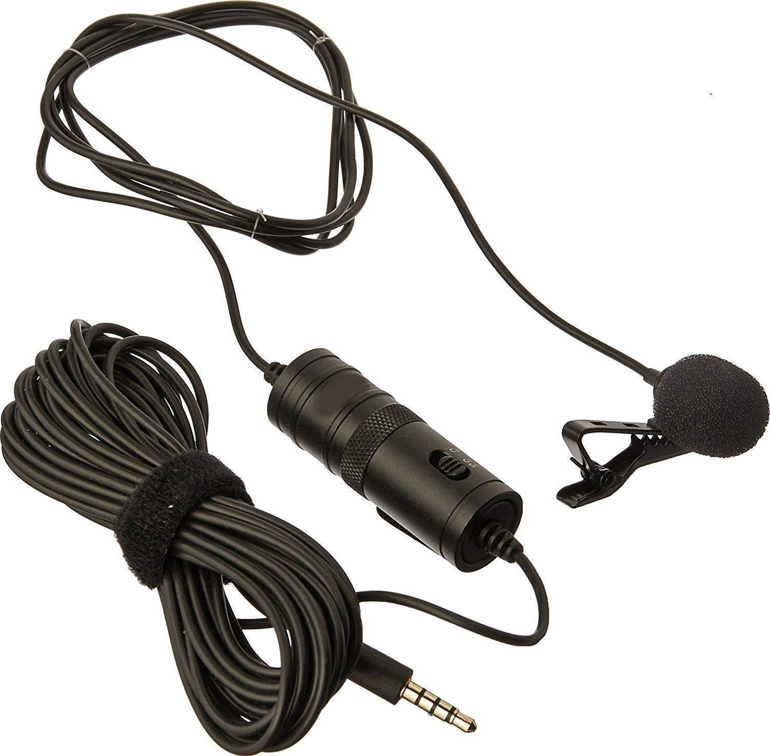 Boya Collar Mic | Auxiliary Omnidirectional Lavalier Condenser Microphone