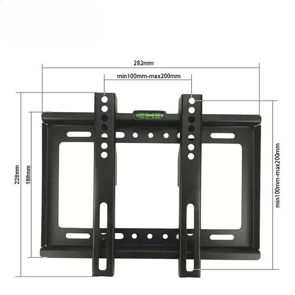 LED Wallmount For TV LED/QLED/Monitor/Smart (Black)