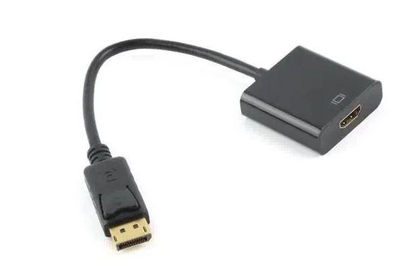 DisplayPort Male (DP) To 4K HDMI Female Adapter 1080 @ 60Hz Converter for PC/Laptop/Projector/HDTV (Black/White)