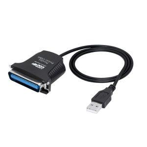 USB A to 36-Pin Female Parallel Printer Cable Adapter , Universal Serial Bus IEEE 1284 Female Port Printer Adapter Cable for PC Notebook