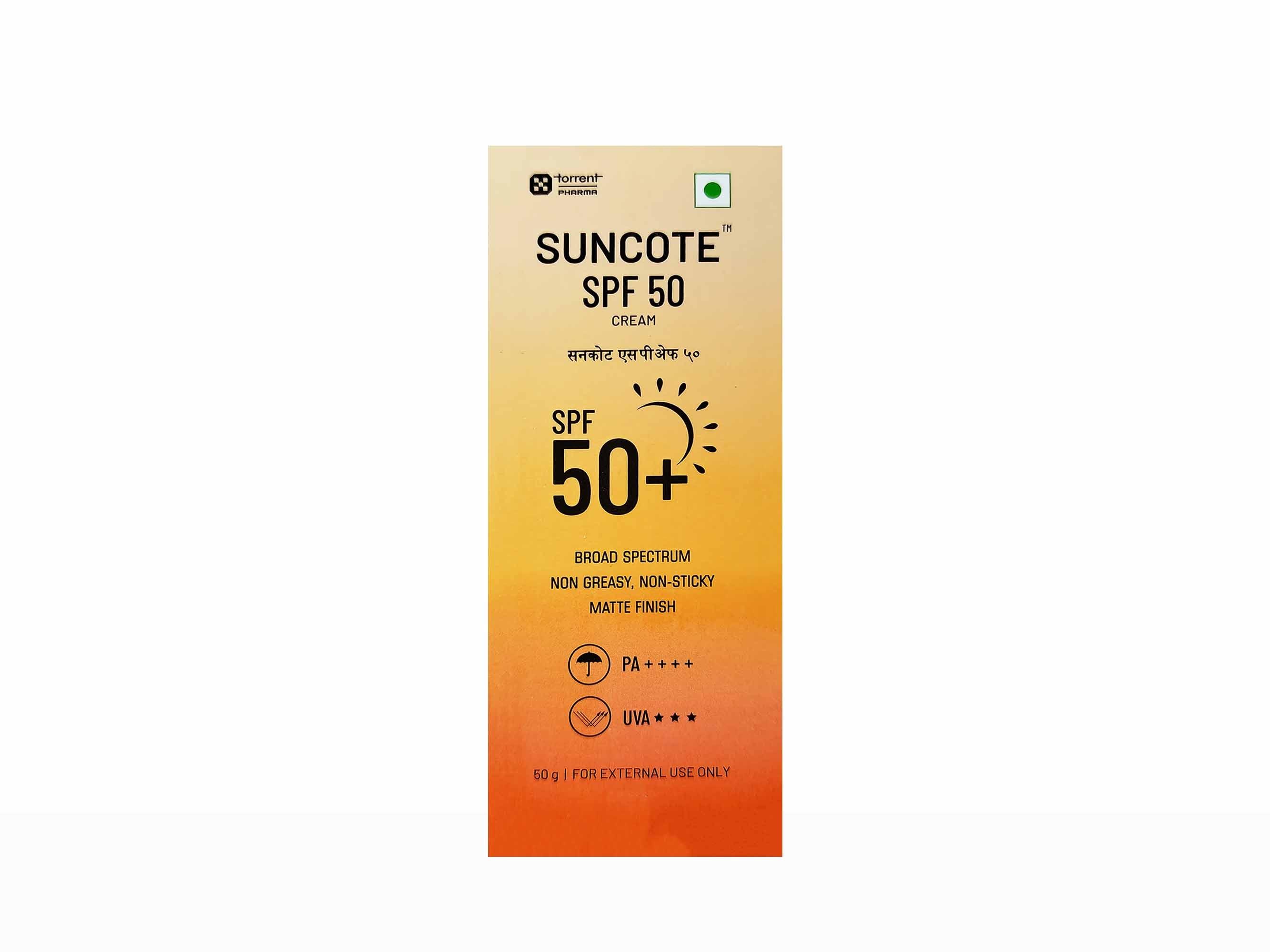 Suncote SPF 50+ Sunscreen Cream 50 gm