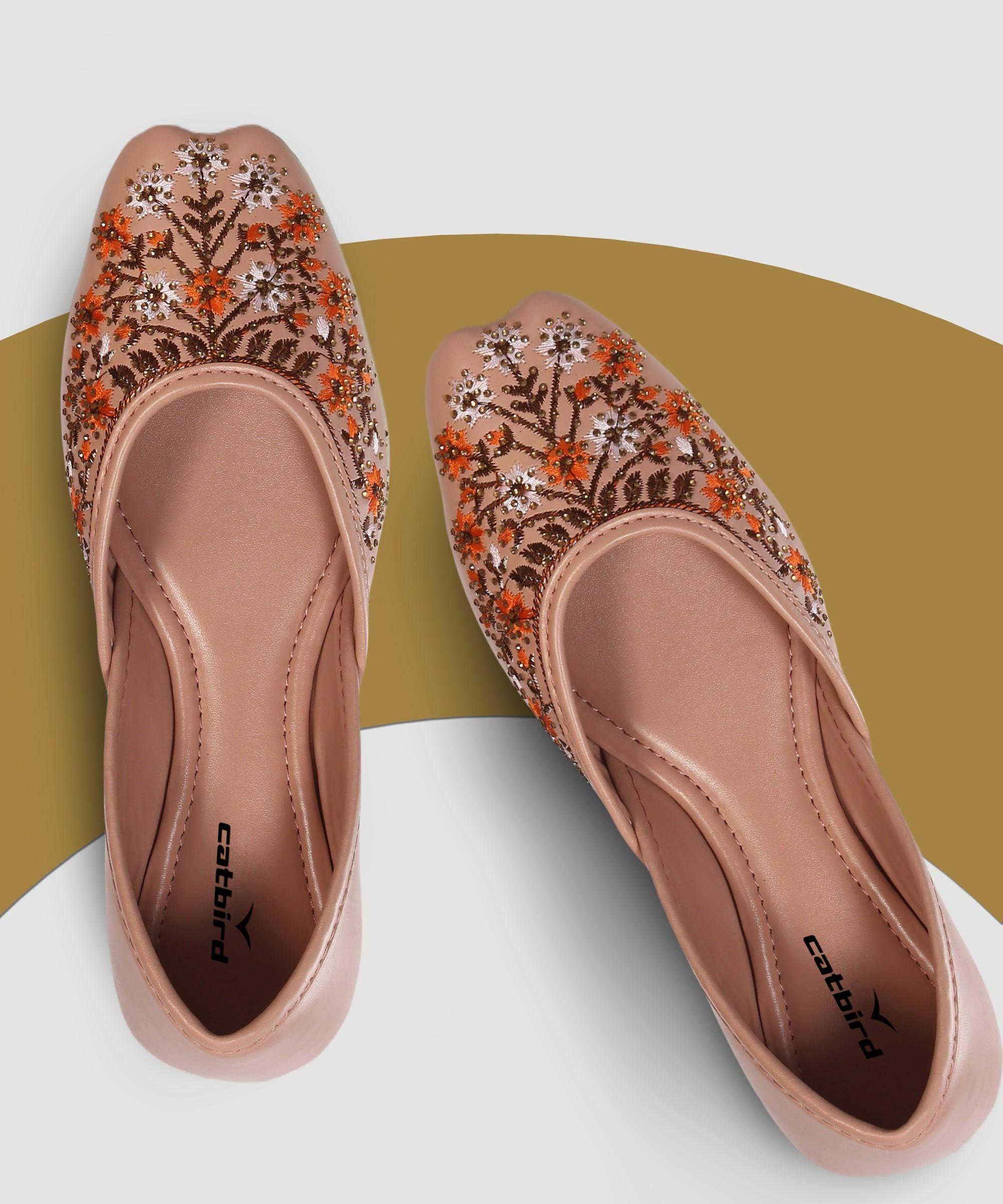 Best Women Handmade Embroidery Punjabi Ethnic Jutis 2025 at ShopCircuit | ONDC