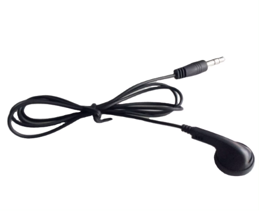 3.5mm Single Side Wired Earphone (Black)