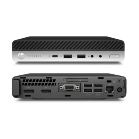 (Refurbished) HP Mini Desktop i5 8th Generation 16GB Ram 512GB SSD HP Wired Keyboard Mouse 18.5" Monitor