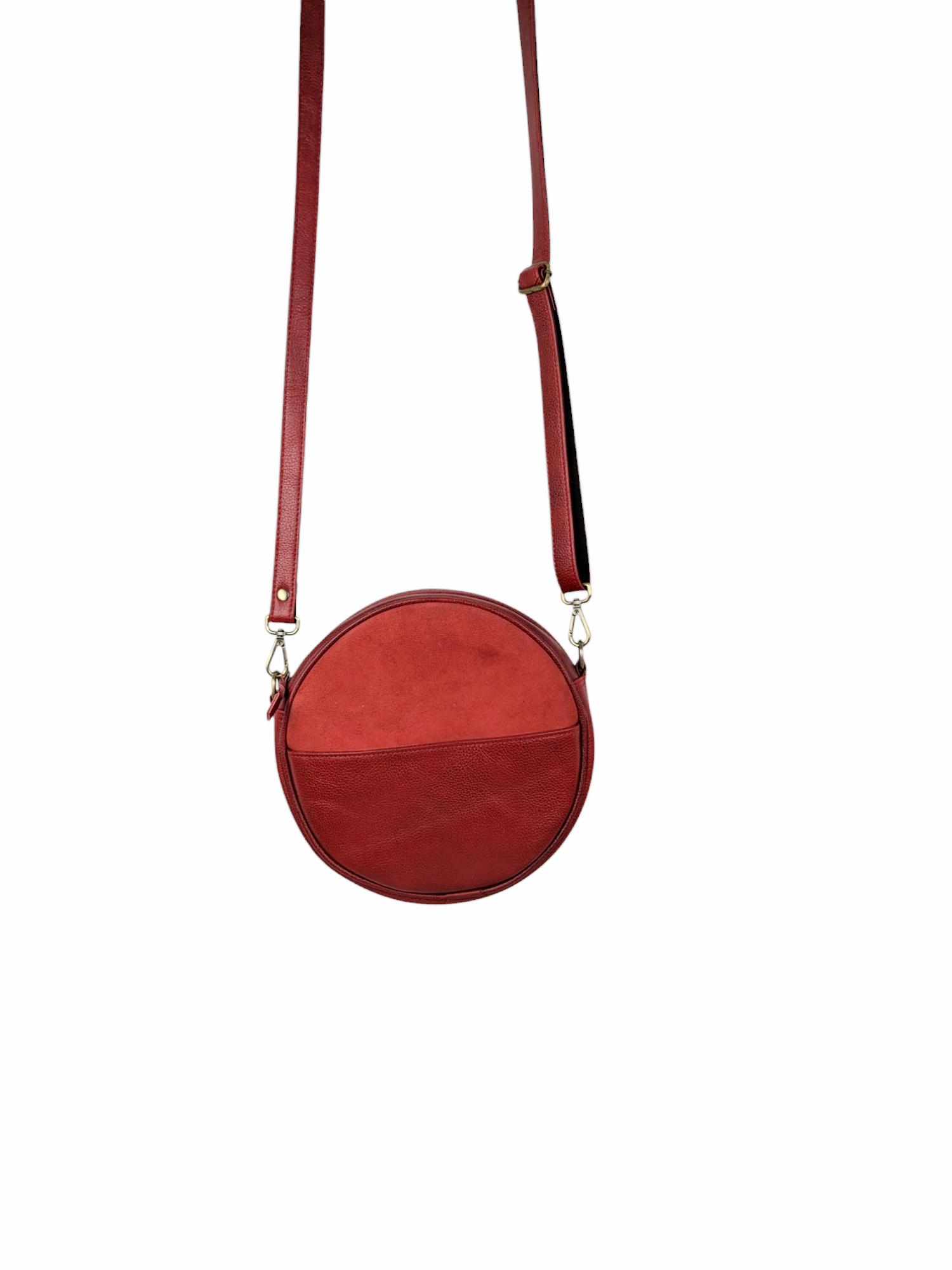 Ladies Sling Bag Round Red color