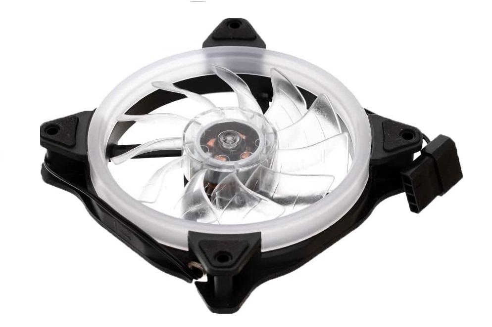 SMPS RGB LED PC Fan | Customizable LEDs, Air Balance Curve Blade Design, Sealed Bearing