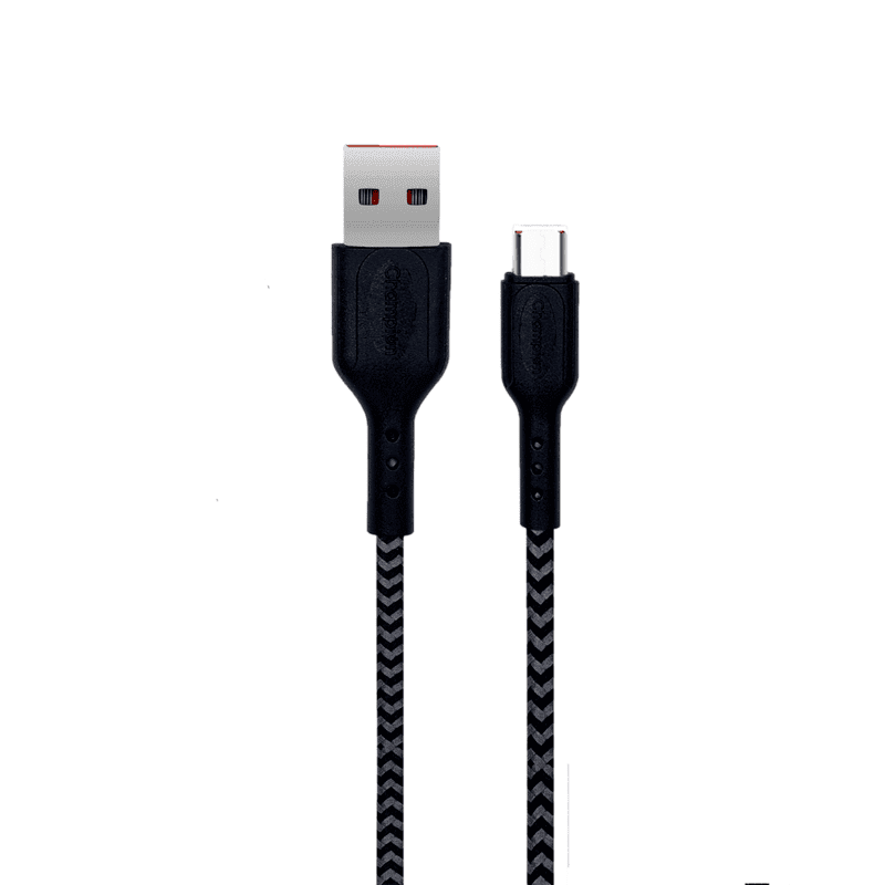 Champion USB to Micro 2.4Amp Data Sync & Charging Cable Braided 1M for all Android & Micro USB Devices