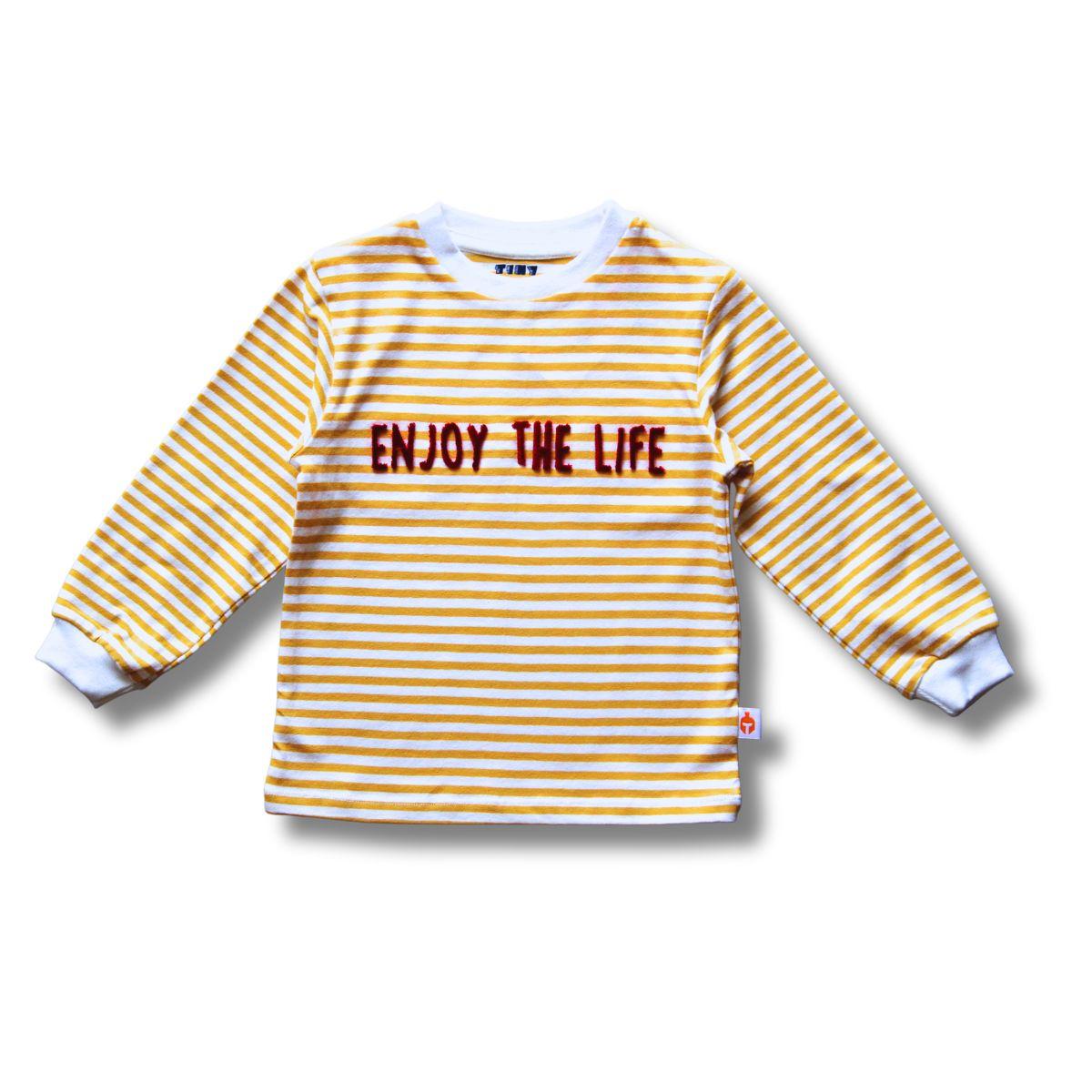 Elegant Kids Plumage Shop Comfortable Boys Yellow Cotton T-Shirt with Trendy Word Print - Full S