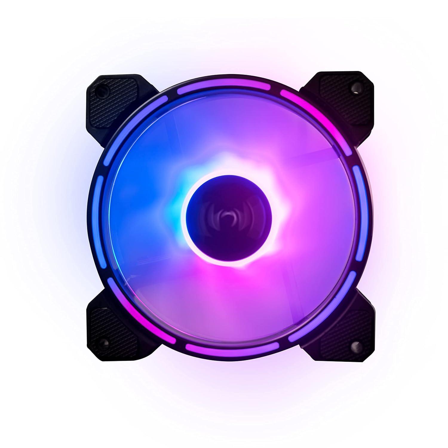 SMPS RGB LED PC Fan | Customizable LEDs, Air Balance Curve Blade Design, Sealed Bearing
