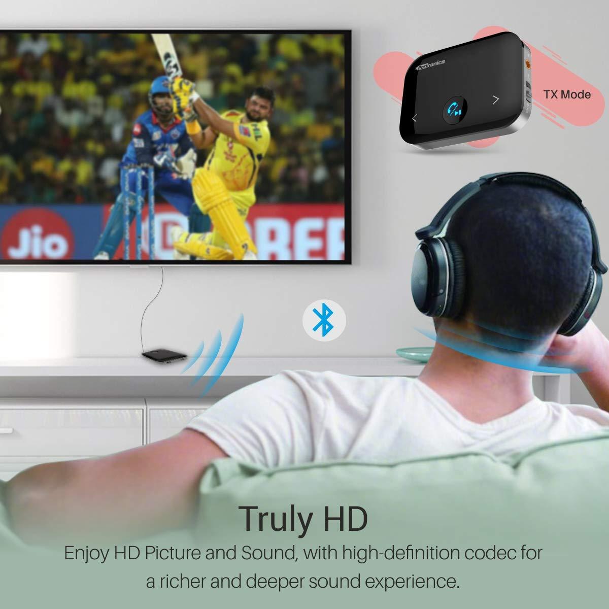 Portronics Auto 14 2-in-1 Bluetooth Transmitter & Receiver Adaptor