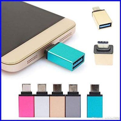 USB A (F) to Type C (M) OTG Connector Converter Adapter ,Compatible with Raspberry Pi 4 , Type C Devices ,Smartphone, Laptops, Tablets, Chargers, MacBook