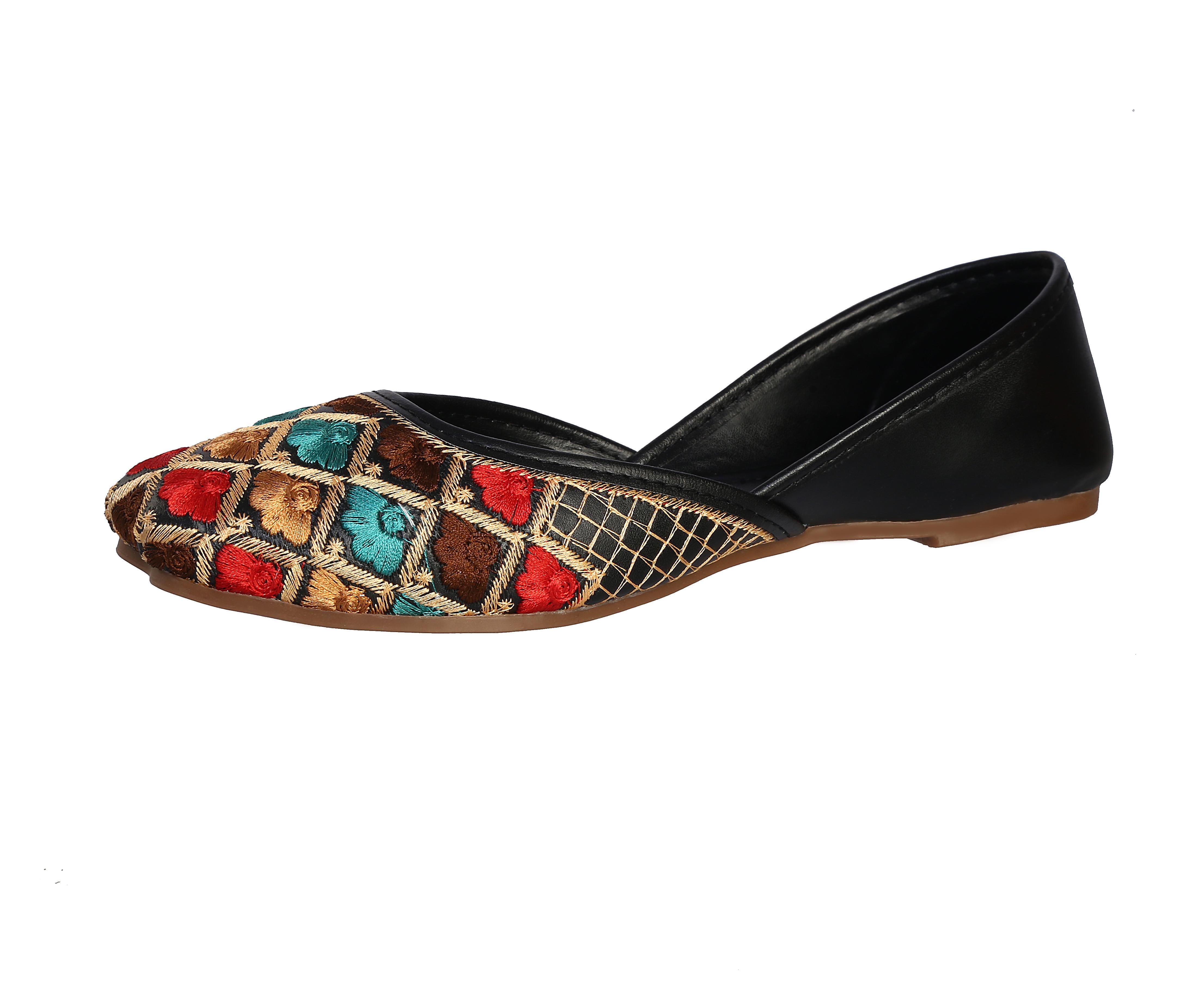 Affordable Women Women's Multi Thread Emboidery Jutti 2025 at ShopCircuit | ONDC