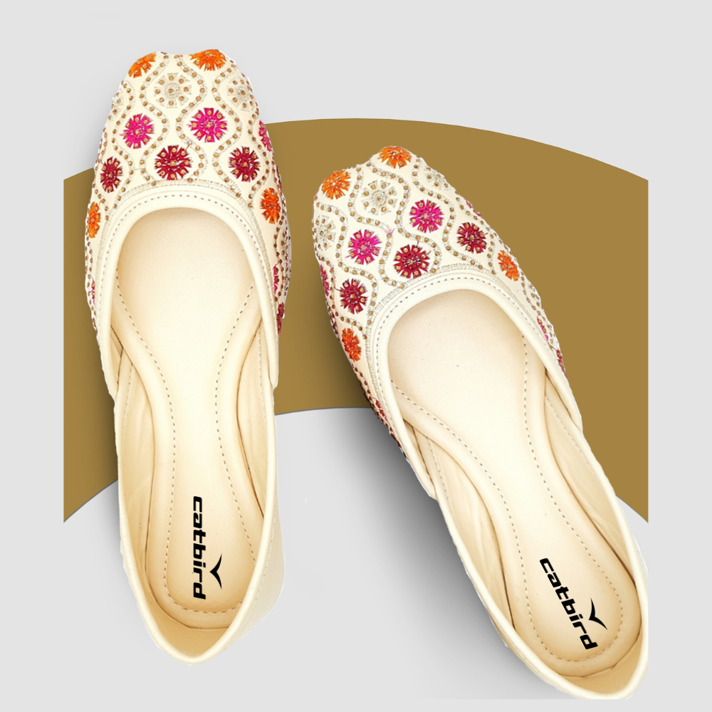 Trendy Women Punjabi Stone Work Ethnic Jutti 2025 at ShopCircuit | ONDC
