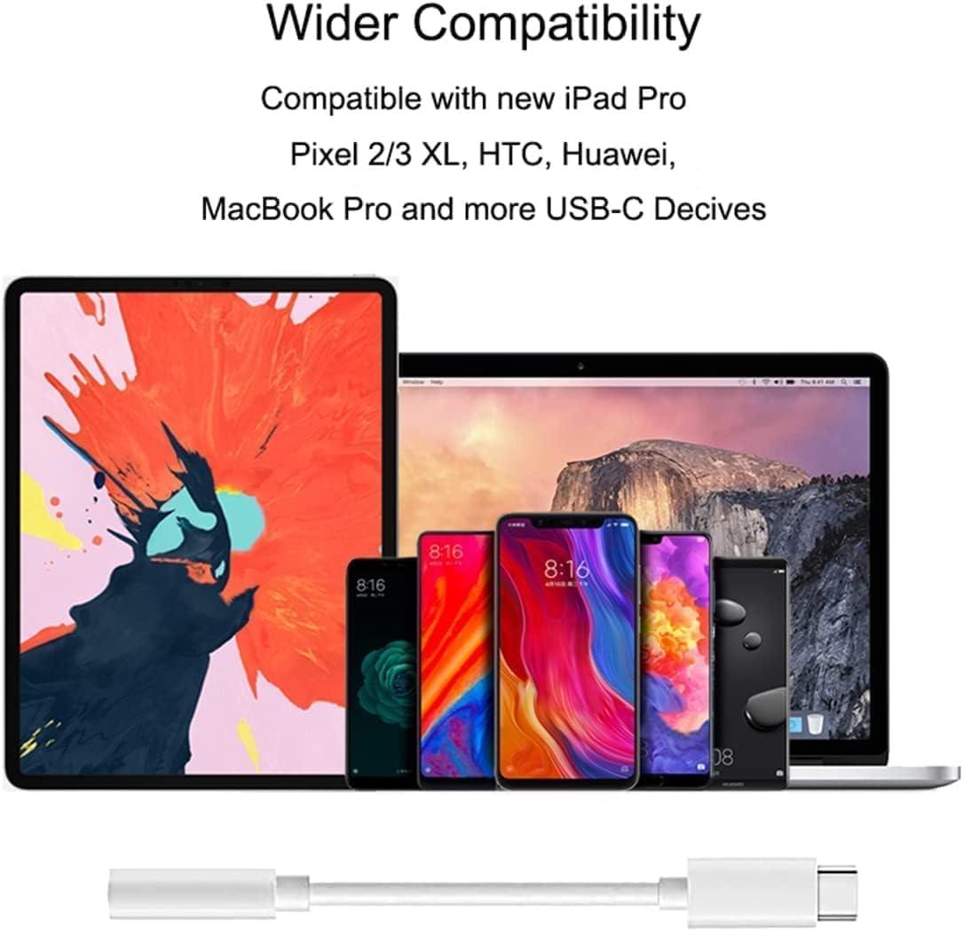 USB-C to 3.5 mm Headphone Jack Adapter for Apple iPhone 15, iPad Pro, MacBook Pro/Air, Samsung S23/ S22 Ultra, Pixel 7 and More