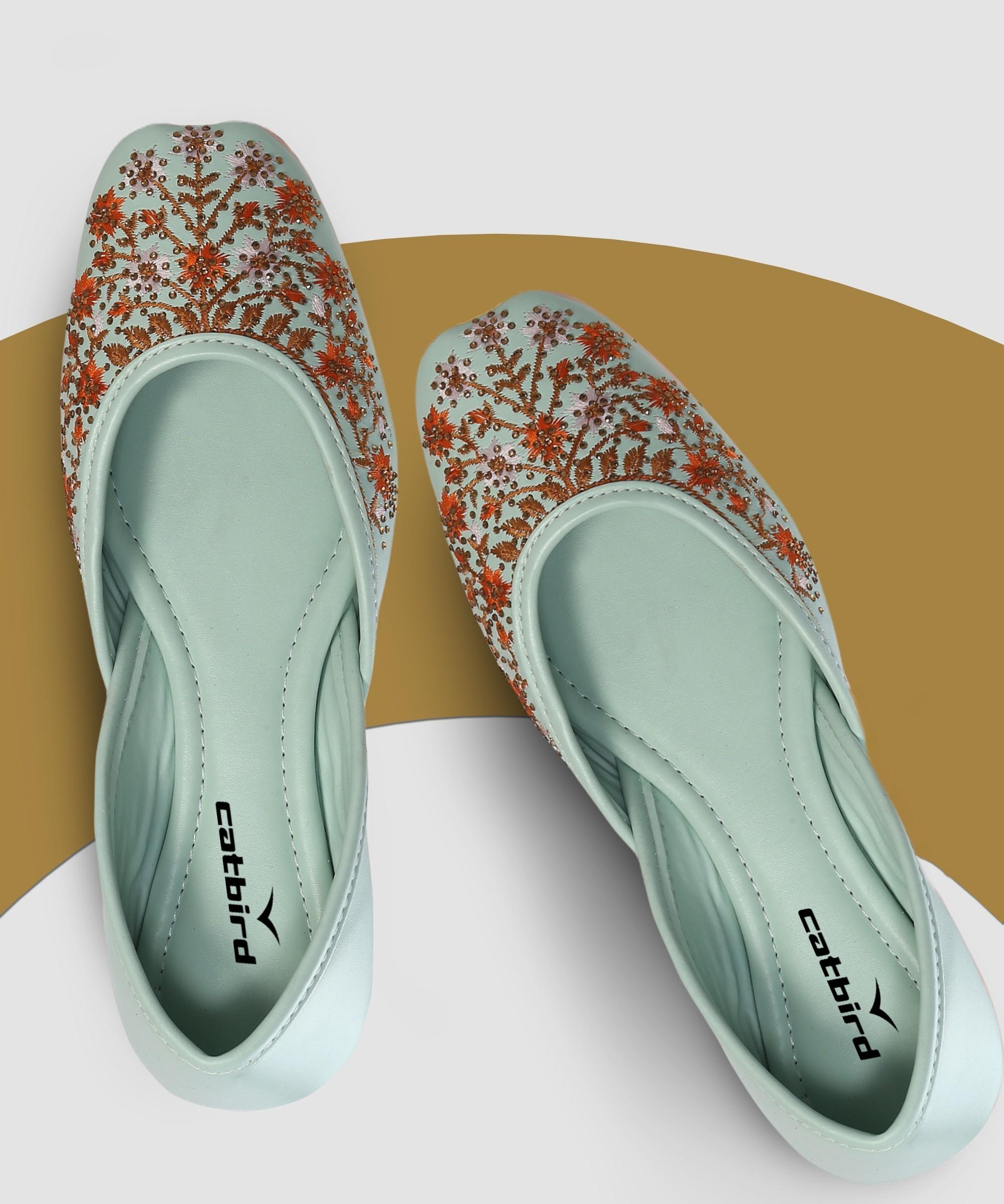 Best Women Handmade Embroidery Punjabi Ethnic Jutis 2025 at ShopCircuit | ONDC