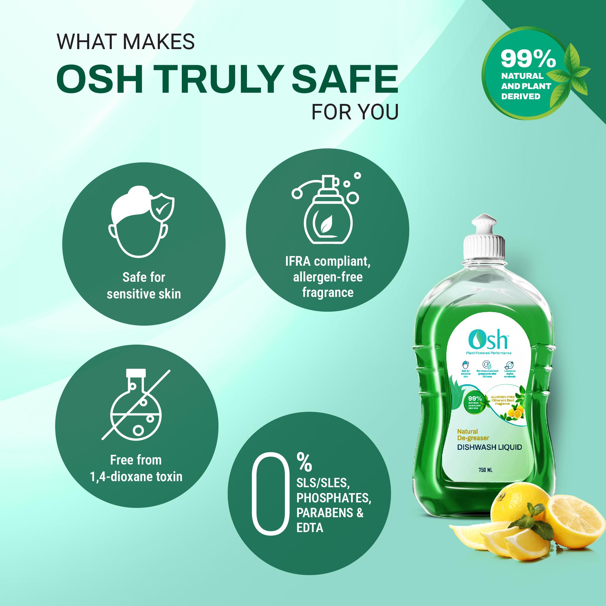 OSH DISHWASH LIQUID 750ML