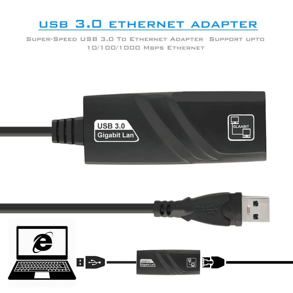 Usb Lan 2.0 to Gigabit Ethernet LAN Adapter , Converter Compatible for Nintendo Switch, MacBook, Mac Pro Mini, iMac, XPS, Surface Pro, Notebook, PC