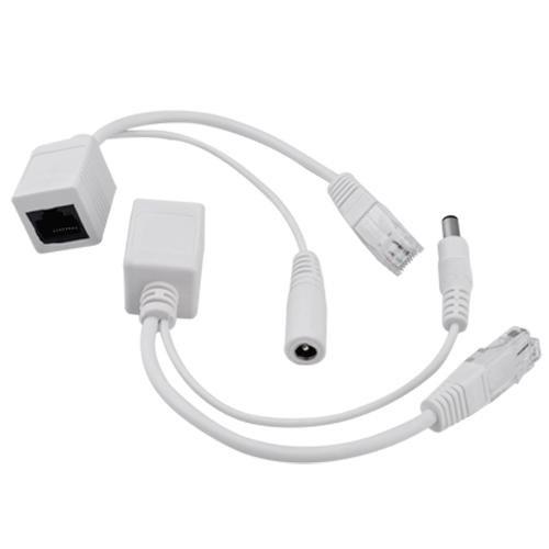 Passive PoE Cable - Power Over Ethernet Injector / Splitter Kit RJ45 DC Power